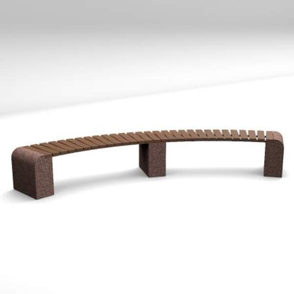 Скамейка диван бетонный уличный-дуга "Евро"