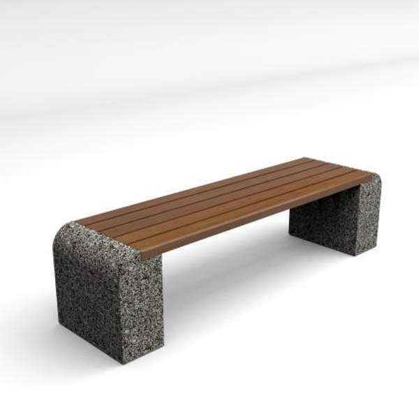 Скамейка диван бетонный уличный "Евро"