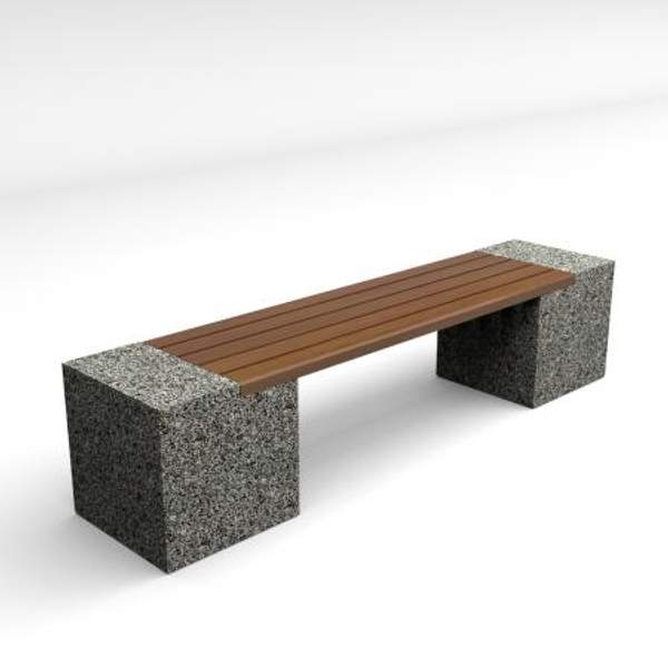 Скамейка диван бетонный уличный "Евро 2"