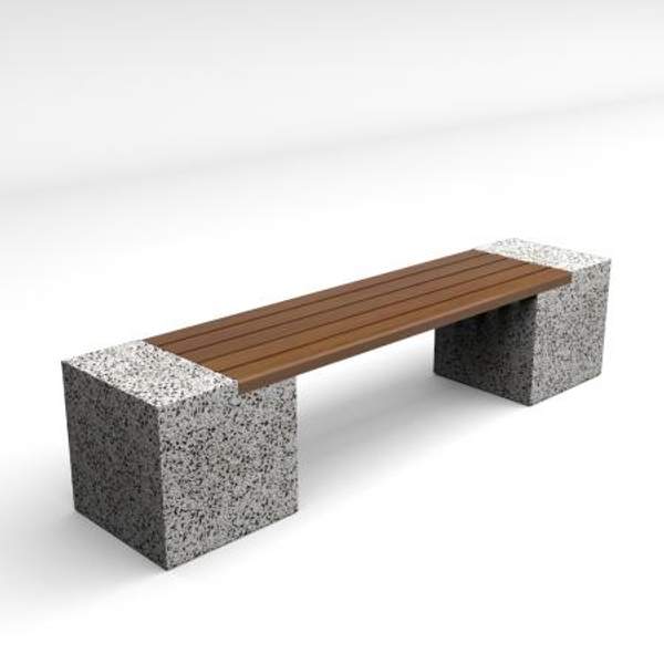 Скамейка диван бетонный уличный "Евро 2"