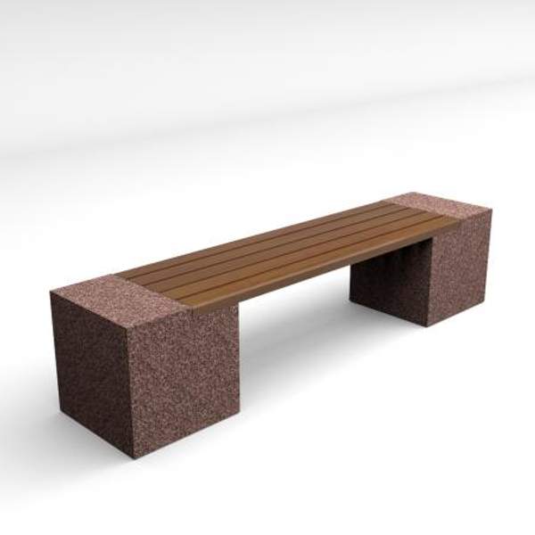 Скамейка диван бетонный уличный "Евро 2"