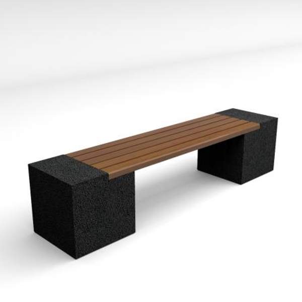 Скамейка диван бетонный уличный "Евро 2"