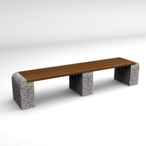 Скамейка диван бетонный уличный "Евро Лайн"