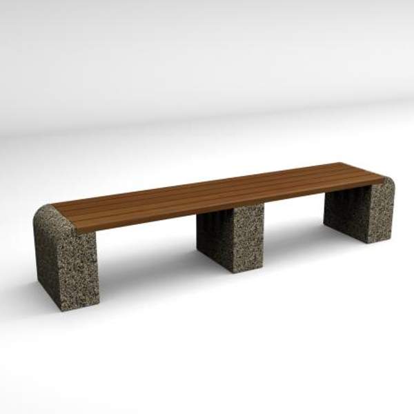 Скамейка диван бетонный уличный "Евро Лайн"