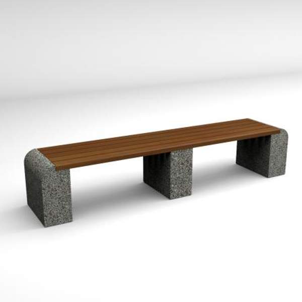 Скамейка диван бетонный уличный "Евро Лайн"