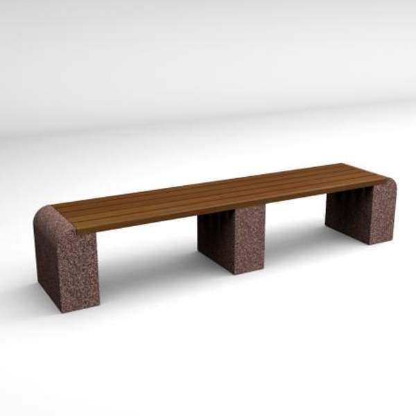 Скамейка диван бетонный уличный "Евро Лайн"