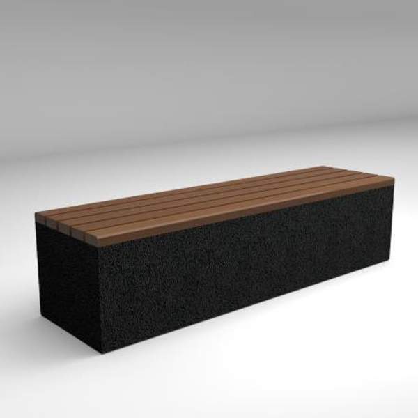 Скамейка диван бетонный уличный "Темп 1"