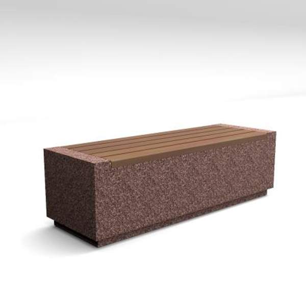 Скамейка диван бетонный уличный "Темп 2"