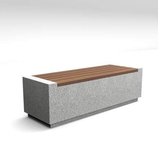 Скамейка диван бетонный уличный "Темп 2"