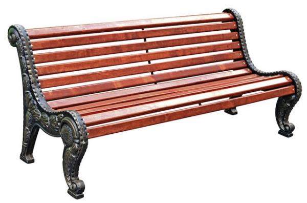 Скамейка парковая "ГоР-212" чугунные опоры