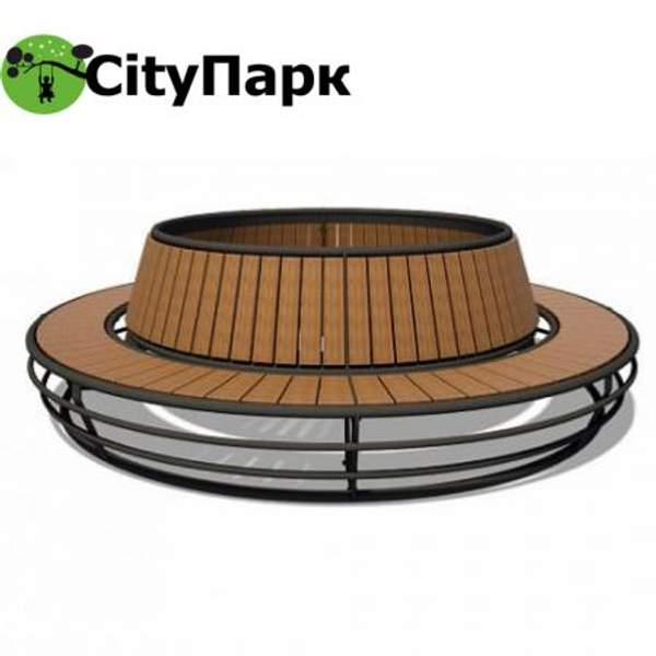 Скамейка парковая "Круглая"