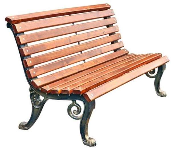Скамейка с чугунными опорами "НЕВ-55"