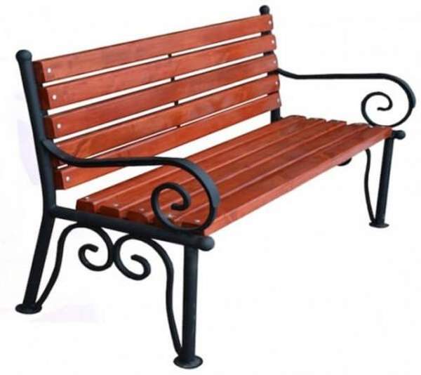 Скамейка садовая «РАССВЕТ» (2,5м (три опоры) (40 кг.))