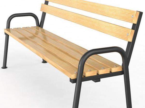 Скамейка со спинкой ДМ-9 1500×600×890