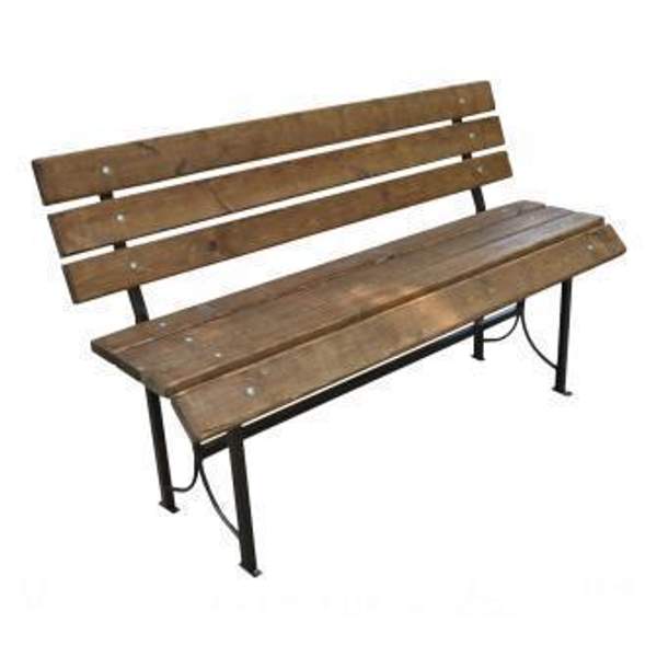 Скамейка уличная со спинкой Комфорт