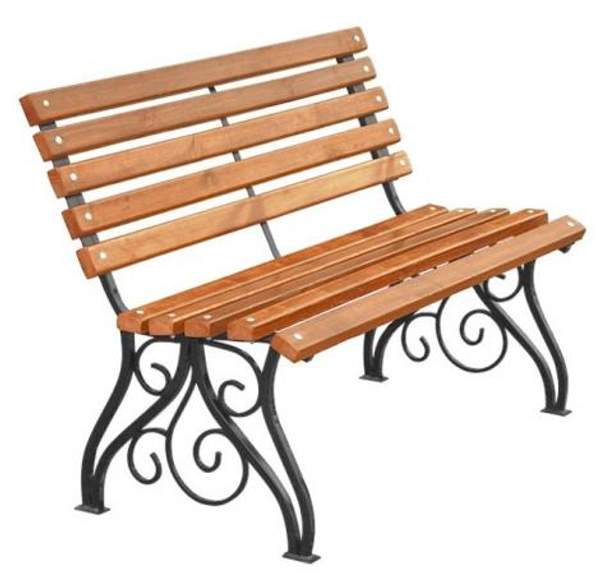 Скамейка уличная "ВеН-21" стальные опоры