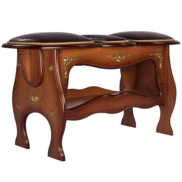 Скамья 3-секционная большая Шоколад