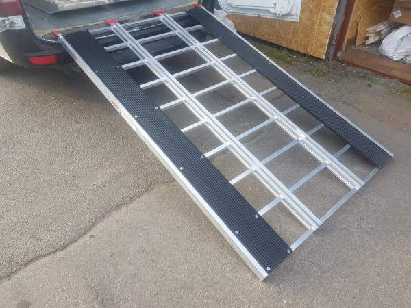 Сходни алюминиевые "СНЕГОХОД" + Пластик