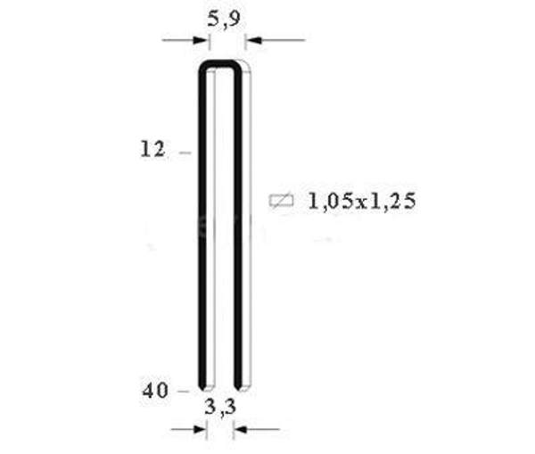 Скоба каркасная "90"