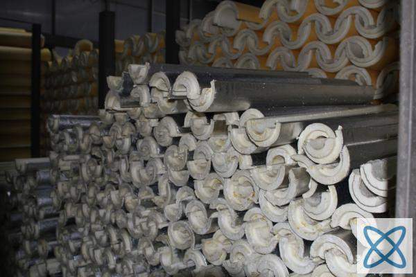 Скорлупа ППУ 159/50 с покрытием армофол (фольга)