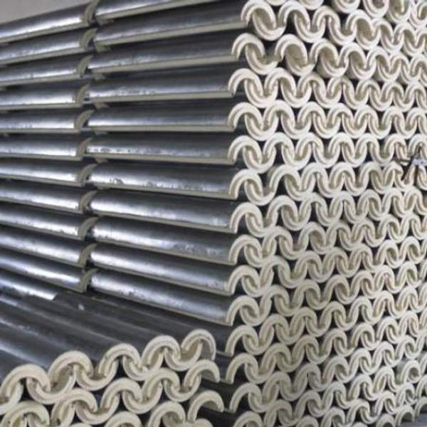 Скорлупа ППУ фольга кашированная на трубу 325 мм, изоляция 50 мм