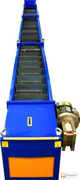 Скребковый конвейер, скребковый транспортер