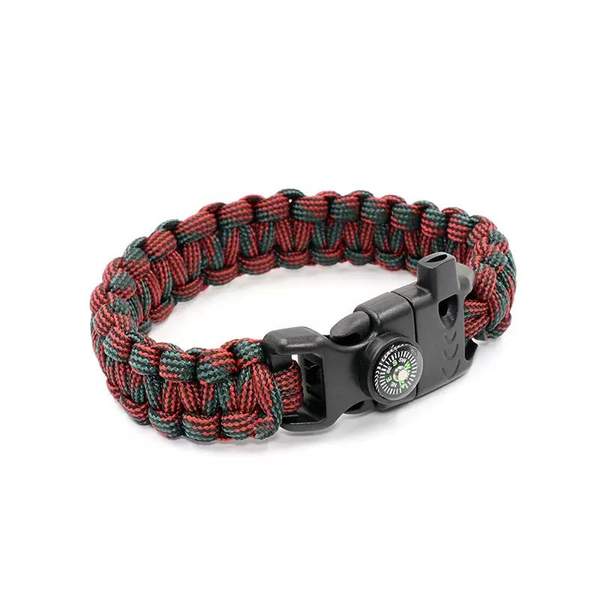 СЛЕДОПЫТ из паракорда со свистком компасом и огнивом 24,5х2 см PF-PD-04S