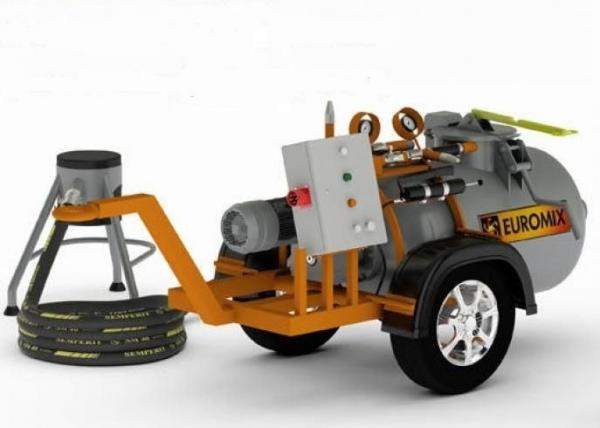Смеситель-пневмонагнетатель EUROMIX 300 TRAIL (на колесах)