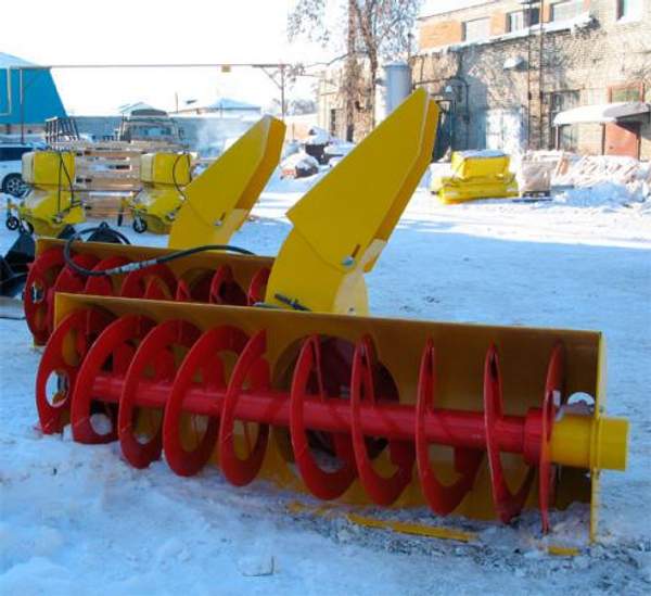 Снегоочиститель фрезерно-роторный (снегомёт) для мини погрузчика Bobcat,Mustang,Forway, Wecan,МКСМ