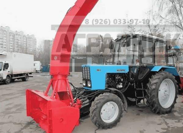 Снегоочиститель передненавесной шнекороторный ШРК-2.0-01 гидравлический поворот желоба