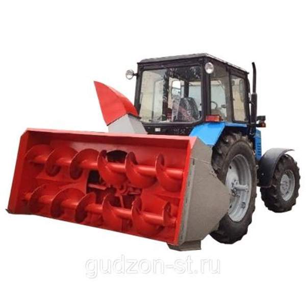 Снегоочиститель шнекороторный СШР-2,6 на МТЗ-1221 (задняя навеска)