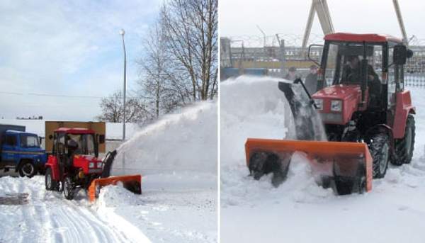 Снегоочиститель СТ-1500 на МТЗ-320