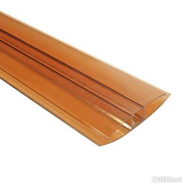 Соединительный неразъемный профиль Н 10мм бронза