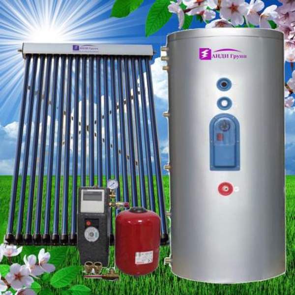 Солнечная сплит-система SH-200-24-2 для ГВС и отопления