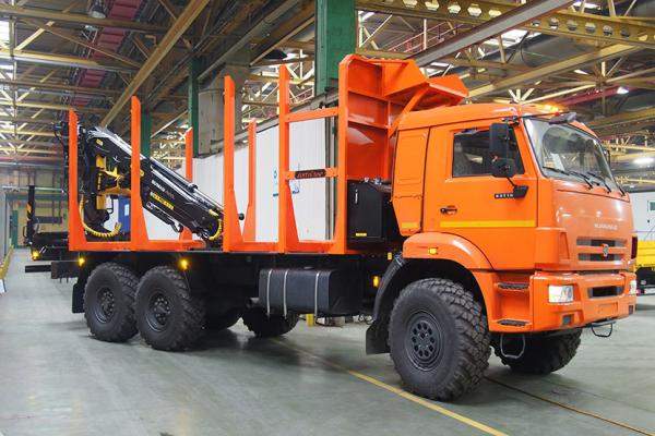 Сортиментовоз с VM10L74 (RX 38) на шасси КАМАЗ 43118