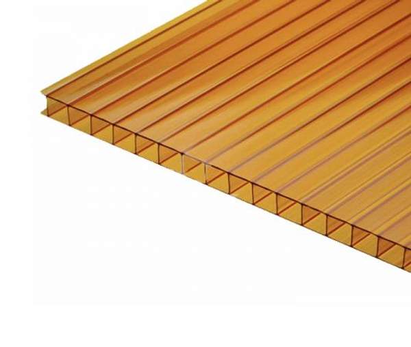 Сотовый поликарбонат GOLDEN PLAST Коричневый 12000х2100х10 мм