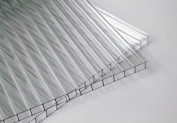 Сотовый поликарбонат MultiGreen прозрачный 6 мм 2,1х6 м, плотность 0,77 кг/м2