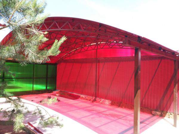 Сотовый поликарбонат от 4 до 10мм. Прозрачный и цветной. ВсеТеплицы №37