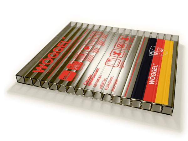 Сотовый поликарбонат WOGGEL Бронза 12000х2100х16 мм