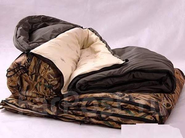 Спальный мешок ПВШ-Л 110х200 (плащевая,верблюжья шерсть) облегченный