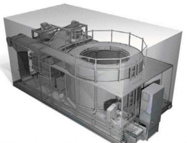 Спиральный морозильный аппарат производительностью от 250 кг/час