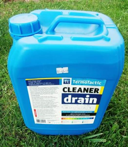 Средство для устранения засоров TermoTactic Cleaner Drain 10 л. (очистка труб канализации)