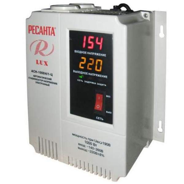 Стабилизатор напряжения Ресанта LUX АСН-1000Н/1-Ц