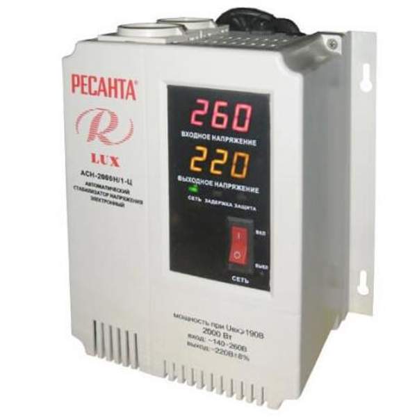 Стабилизатор напряжения Ресанта LUX АСН-2000Н/1-Ц