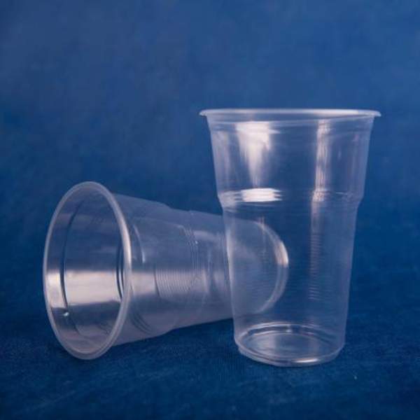 Стакан одноразовый 500мл пластиковый Факел прозрачный Эконом 100/20/2000