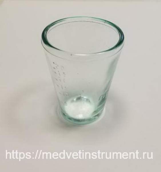 Стаканчик для приема лекарств 30 мл стеклянный