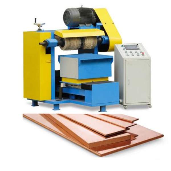 Станок-автомат для полировки медной пластины для медных фитингов и труб.