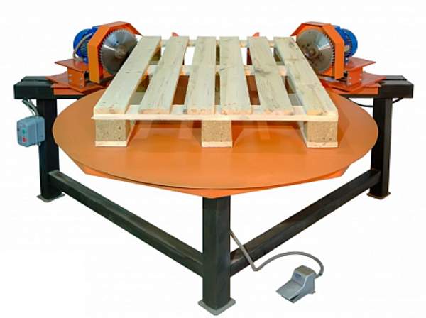 Станок для обрезки углов паллет пневмо-механический PalletCut