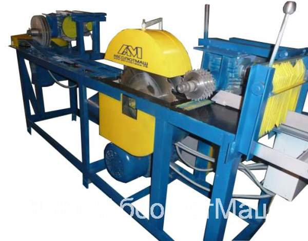 Станок для переработки горбыля в обрезную доску за один проход АМ.СПГ