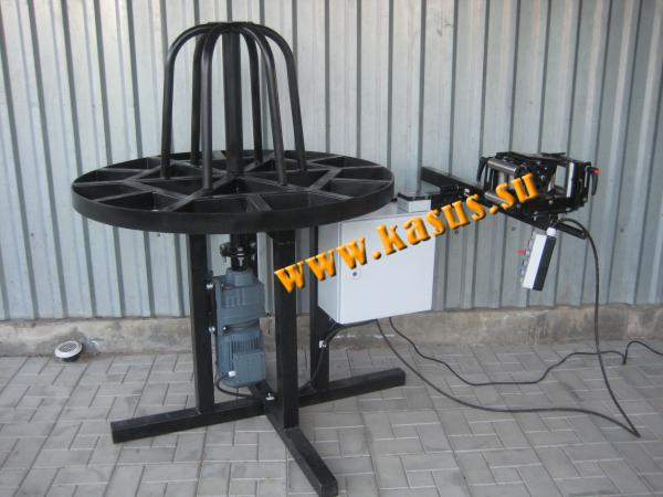 Станок намотки троса СПТ 1-1 с РР, устройство намотки троса, перемоточные машины, кабельные домкраты